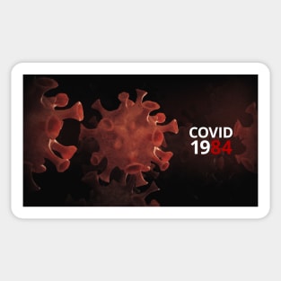 covid 1984 Sticker